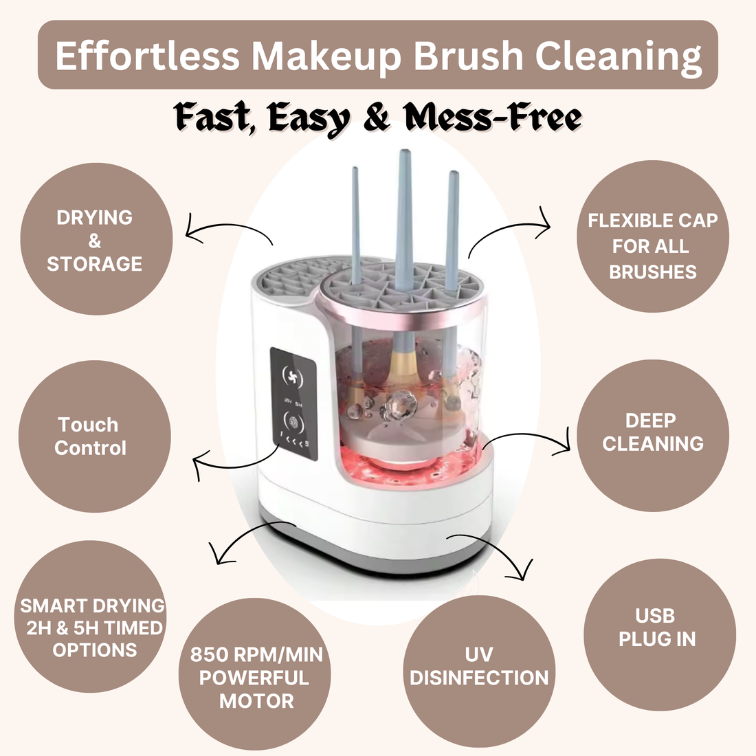 GlowSpin Max Makeup Brush Cleaner™