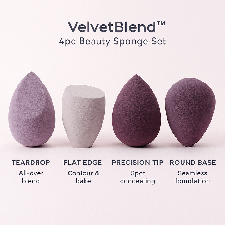 SilkSwirl Makeup Sponges 4X