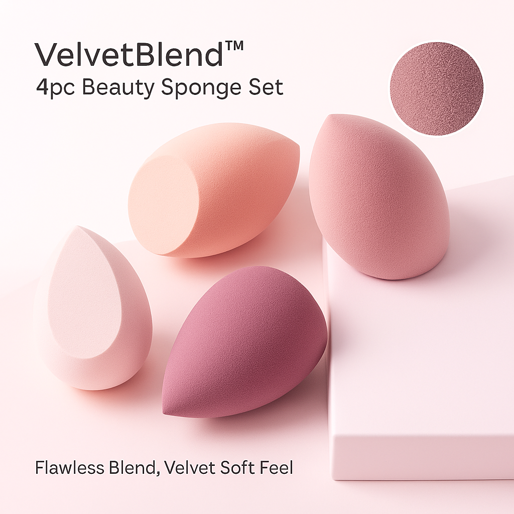 SilkSwirl Makeup Sponges 4X
